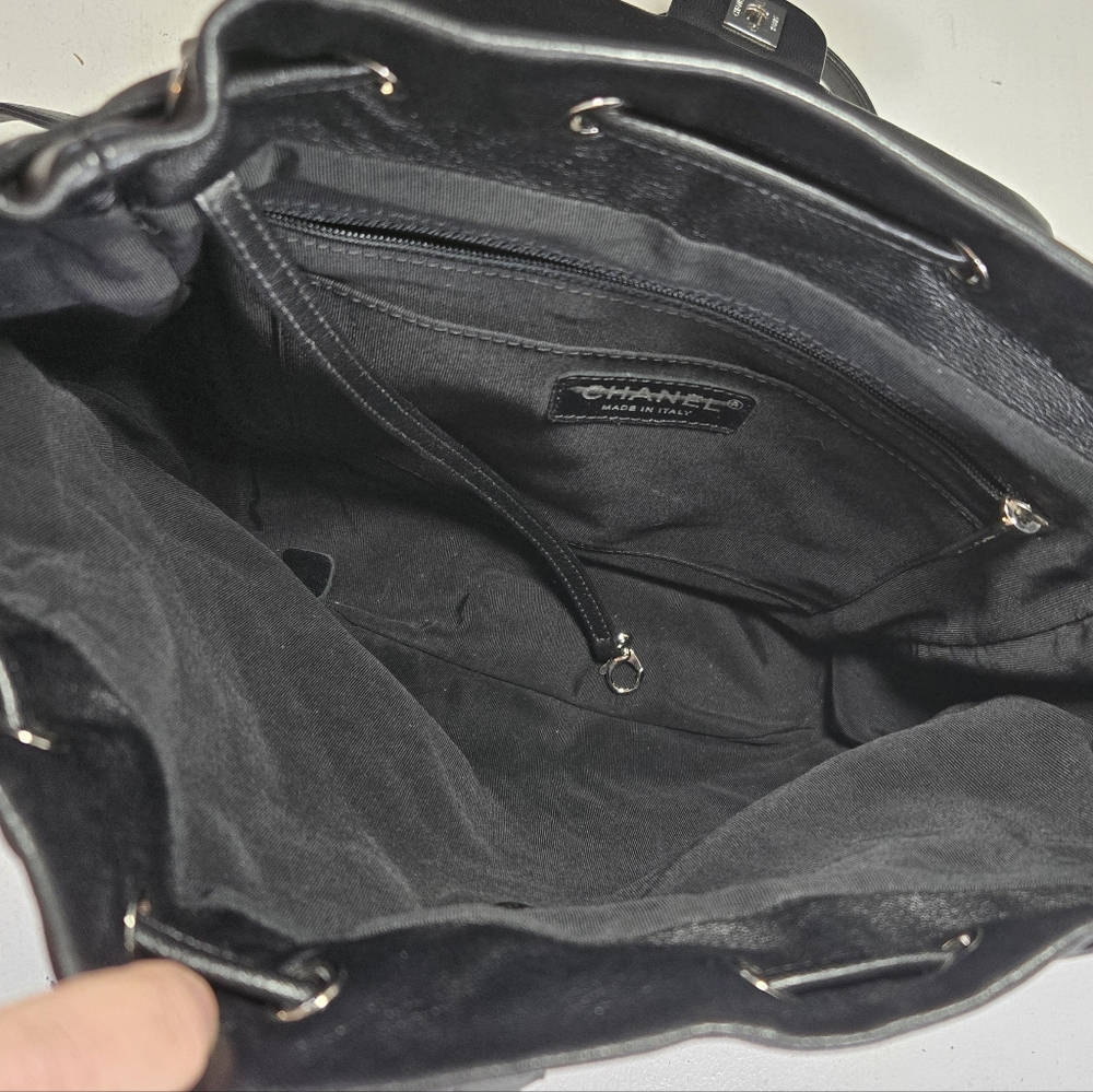 Chanel Urban Spirit Black Quilted Lambskin Large Backpack Bag - Picture 9 of 17